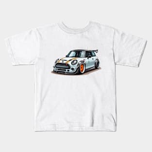 Mini GP Cartoon White Kids T-Shirt